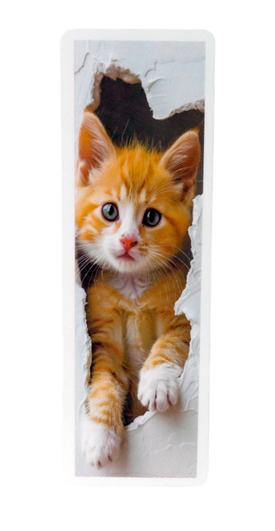 ginger cat bookmark