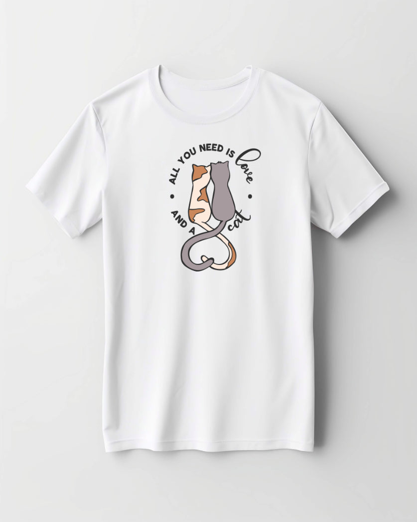 all you need is love printed t shirt