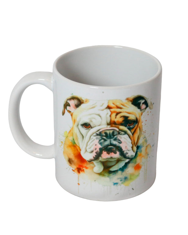 Bulldog Printed Ceramic 11oz Mug