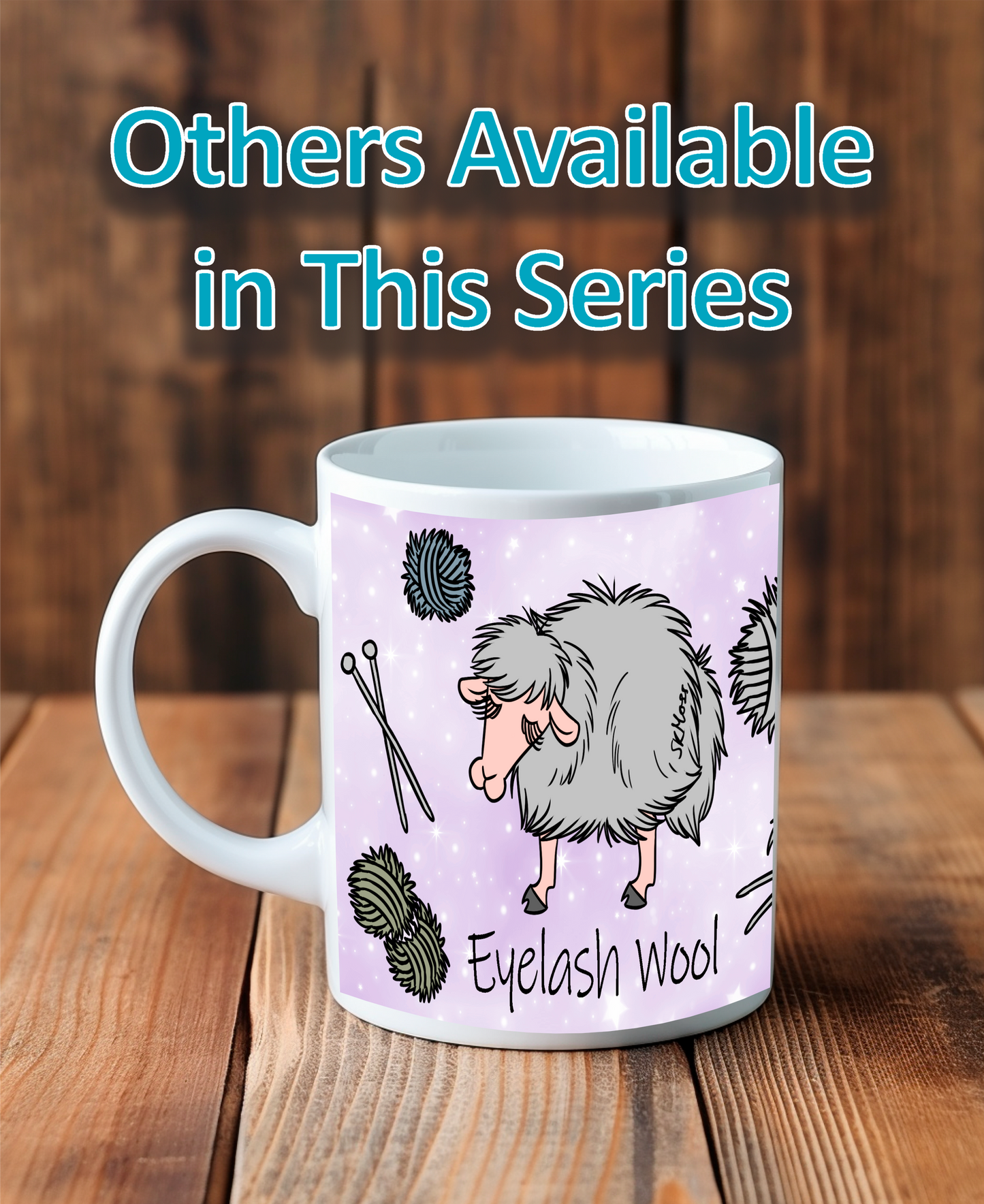 Printed Mug -Eyelash Wool