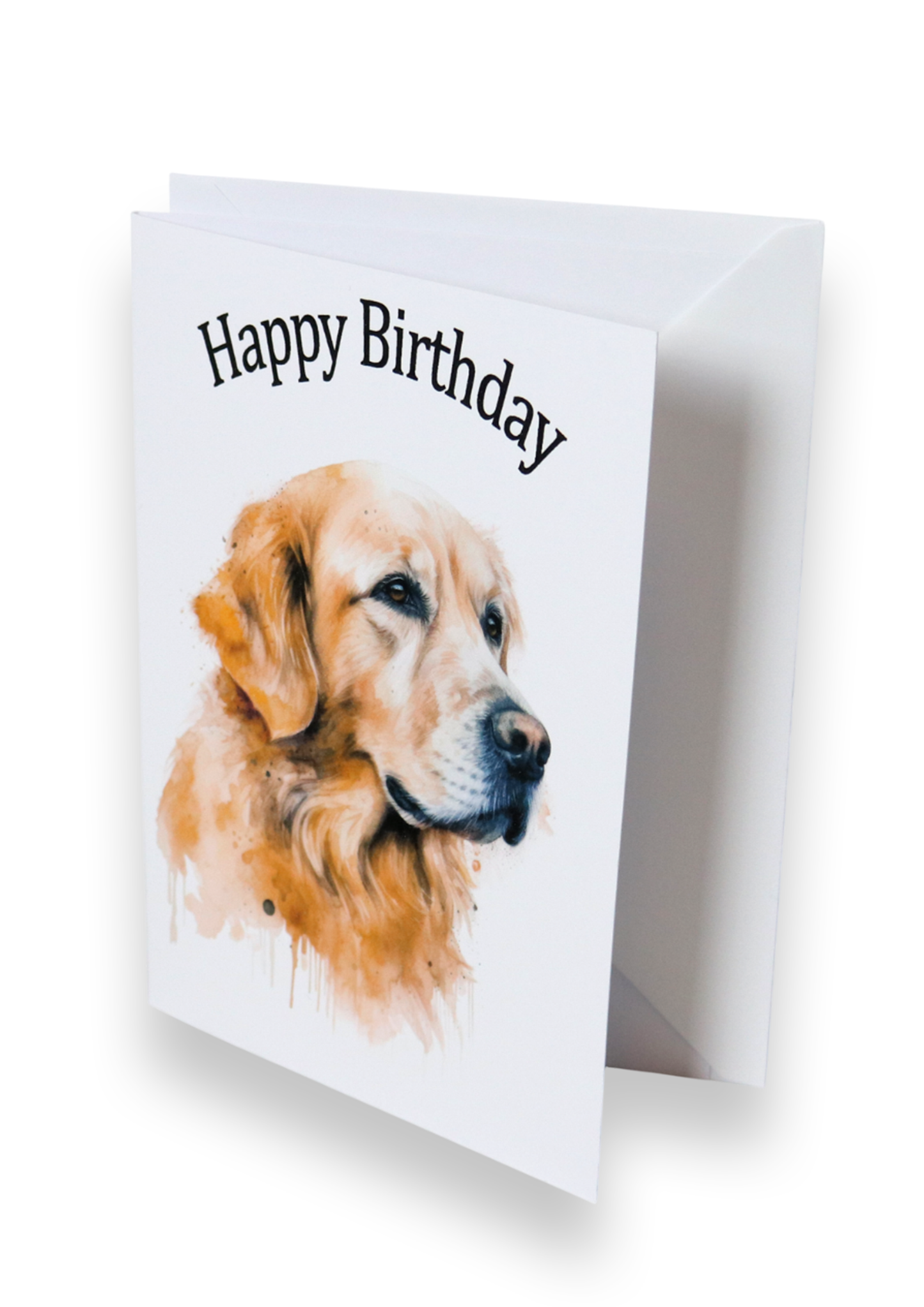 Birthday Card - Golden Retriever