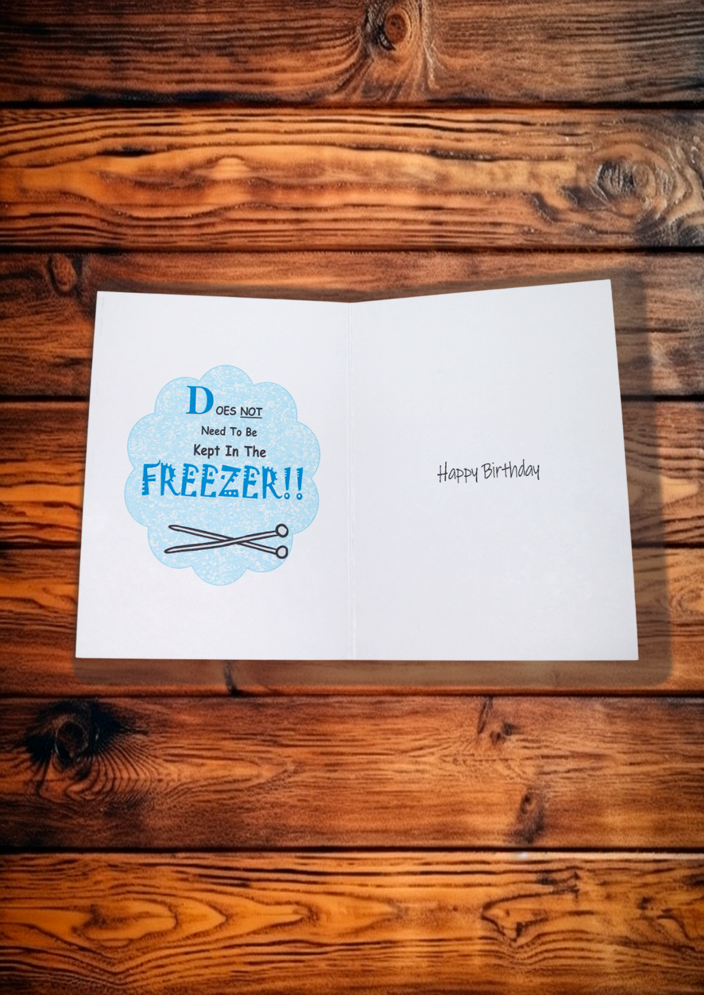 Birthday Card - Ice Yarn