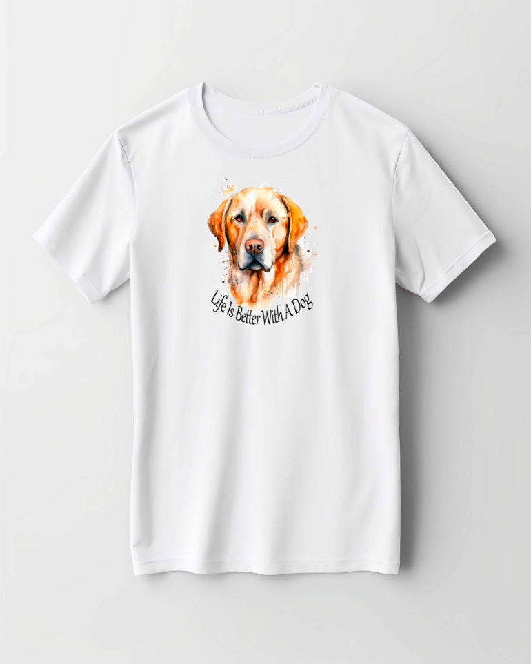 labrador printed t shirt
