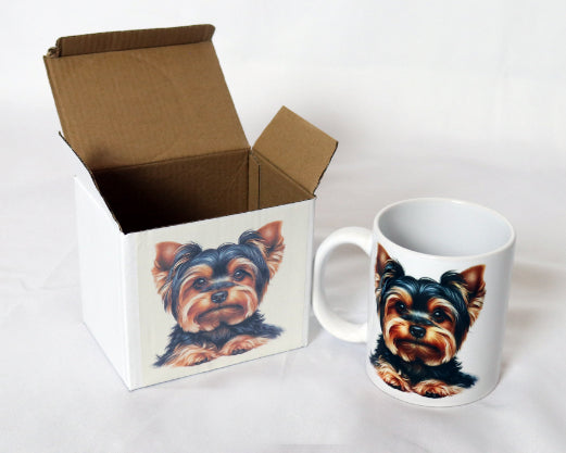Yorkshire Terrier Printed Ceramic Mug with Box