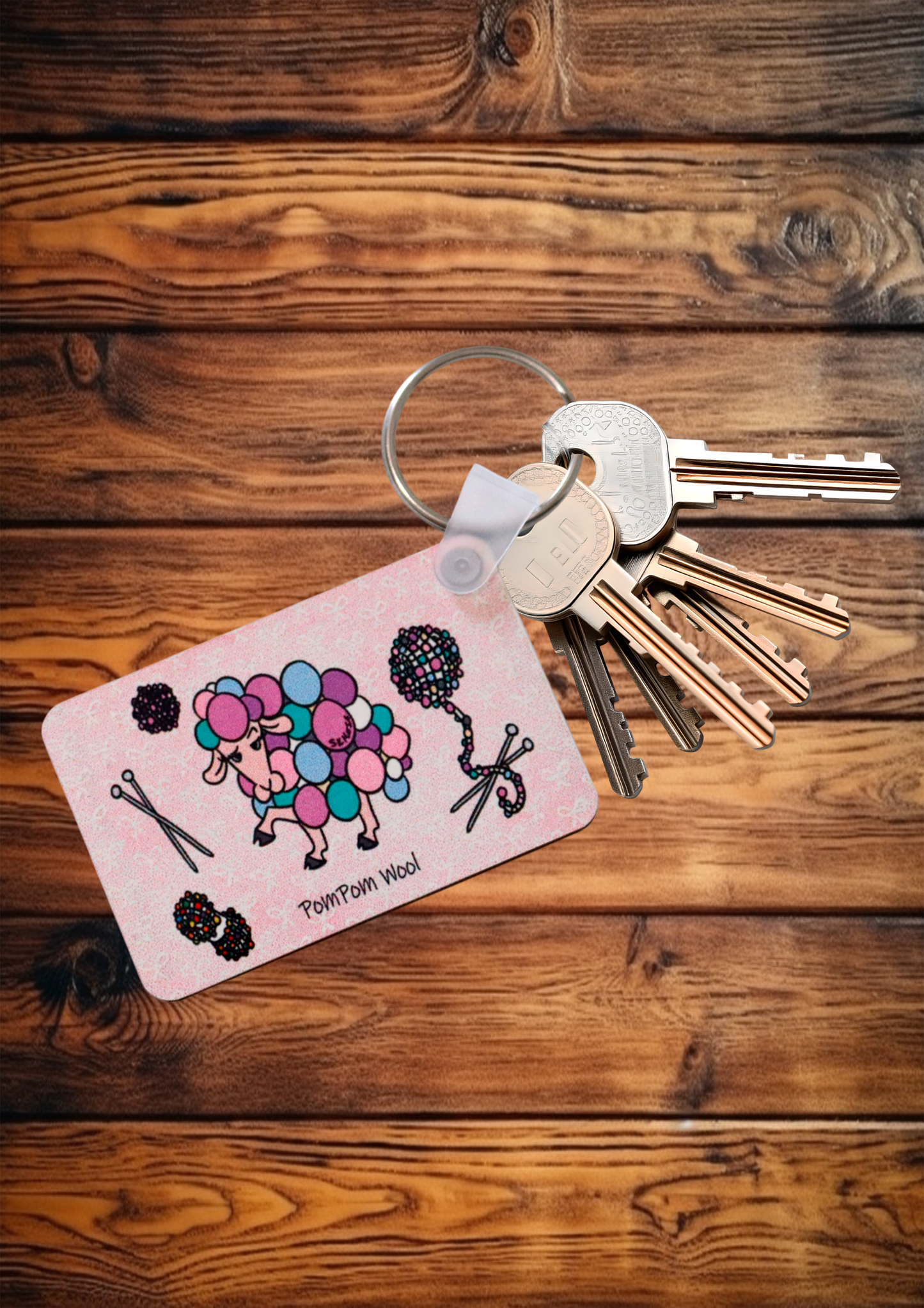 Keyring - PomPom Wool