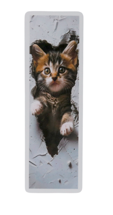Tabby kitten bookmark