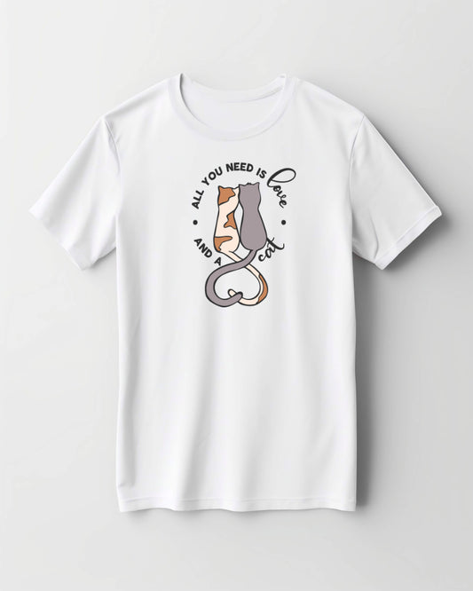 all you need is love printed t shirt