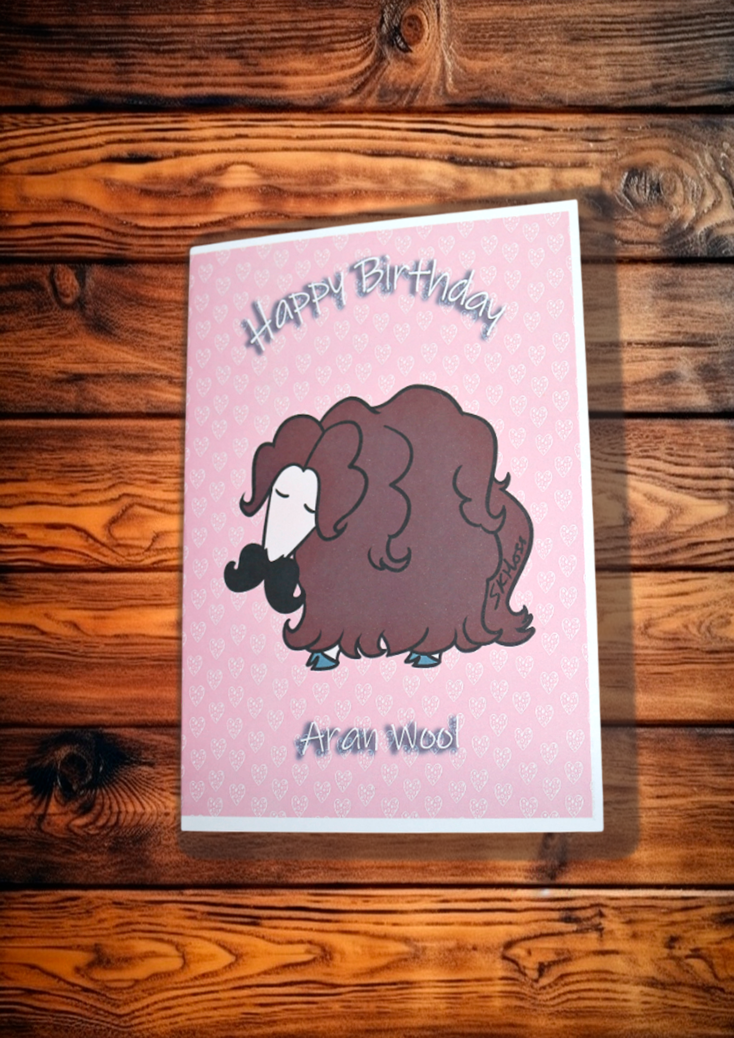 Birthday Card - Aran Wool