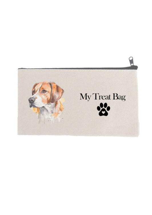 Beagle Printed dog treat bag