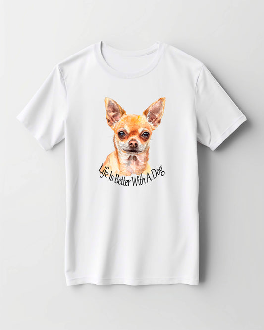 chihuahua printed t shirt