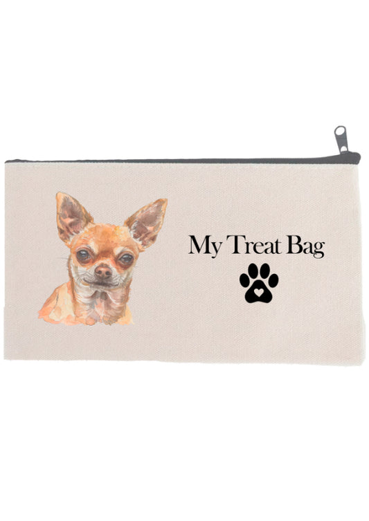 Chihuahua printed dog treat bag