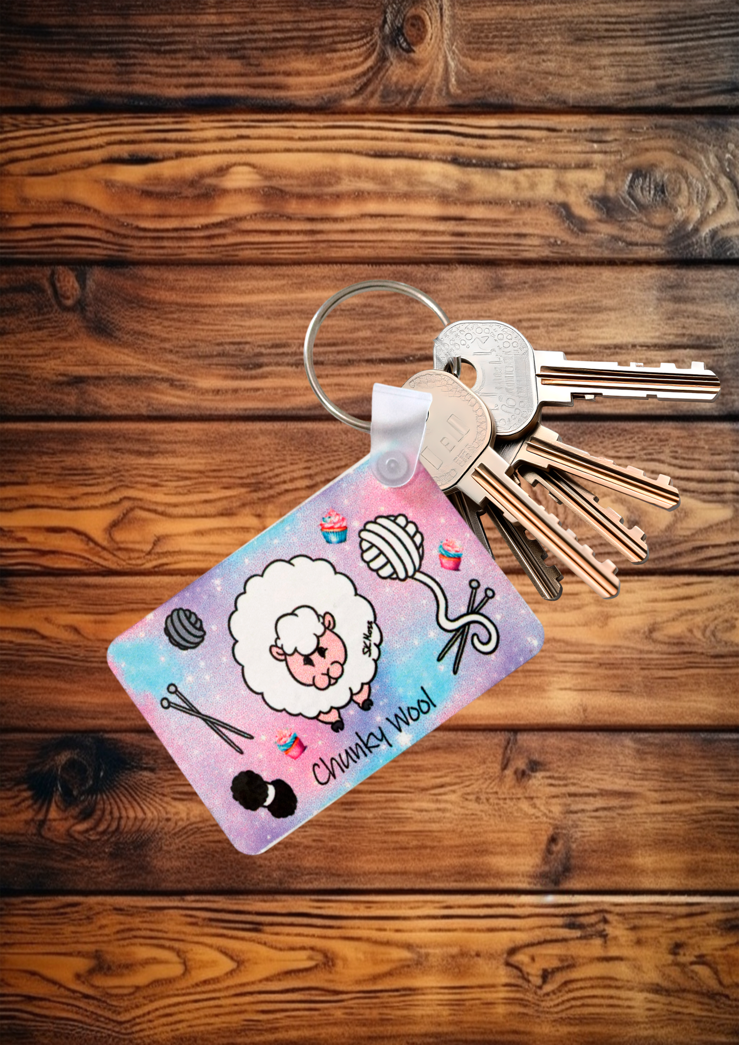 Keyring - Chunky Wool