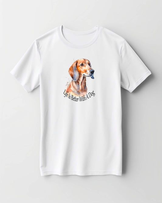 dachshund printed t shirt