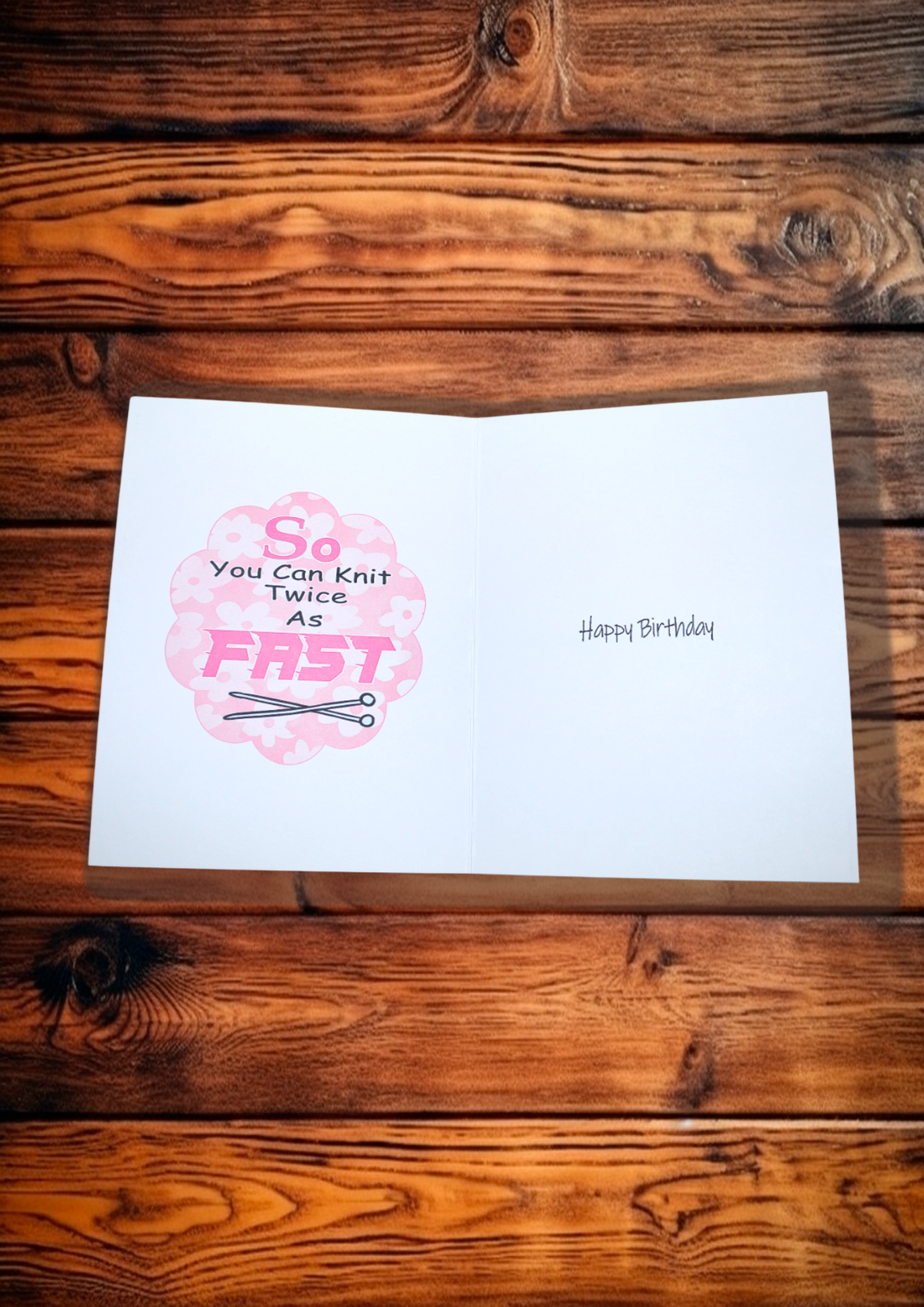 Birthday Card - Double Knit