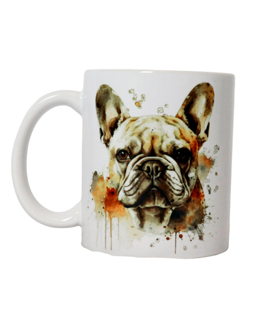 french bulldog printed ceramic mug