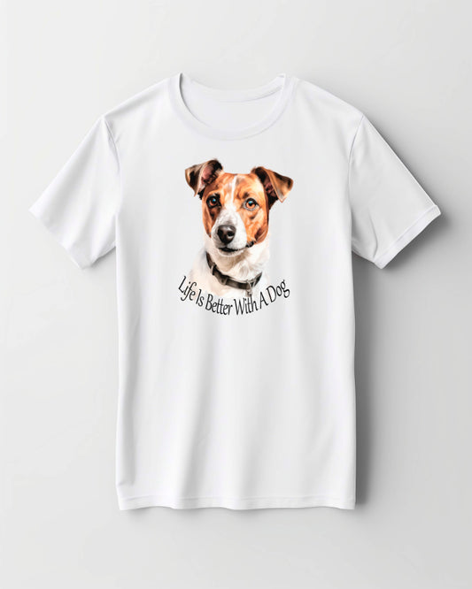 jack russell printed t shirt