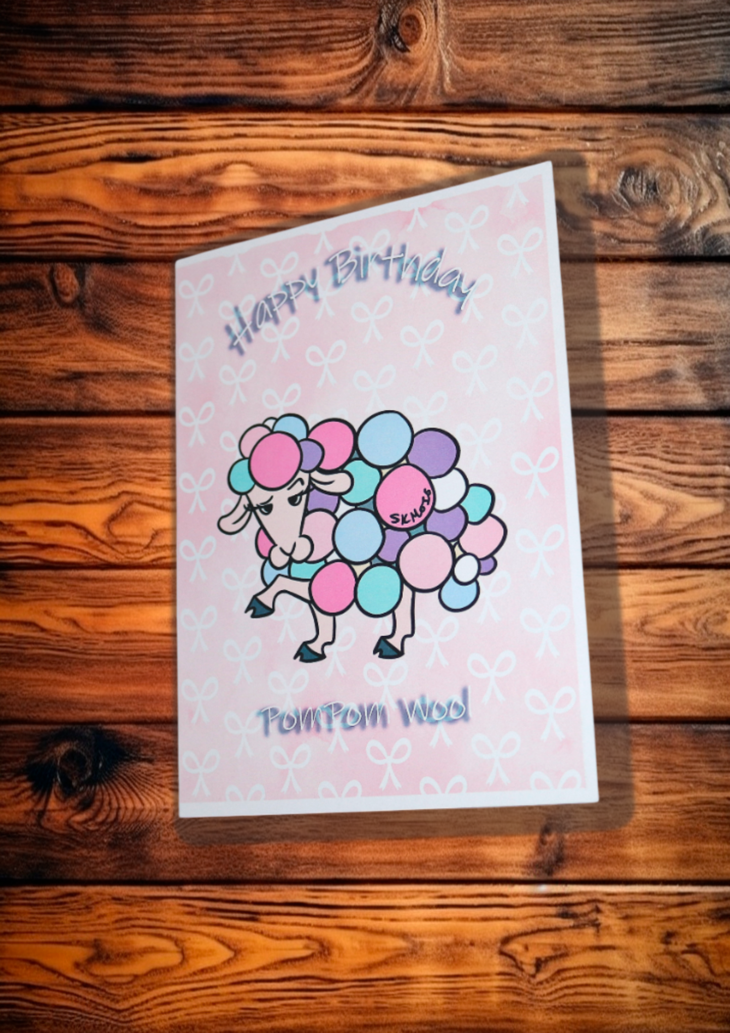 Birthday Card - PomPom Wool