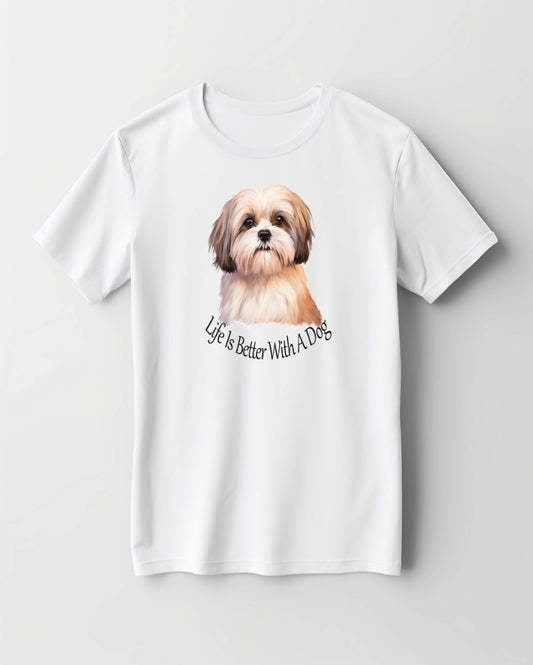 shih tzu printed t shirt